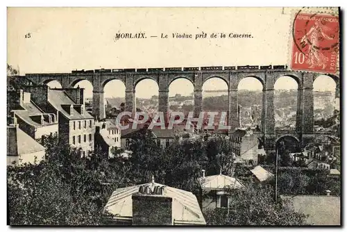 Cartes postales Morlaix Le Viaduc pris de la Caserne