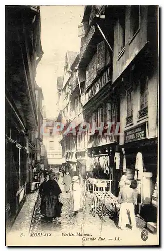 Cartes postales Morlaix Vieilles Maisons Grande Rue