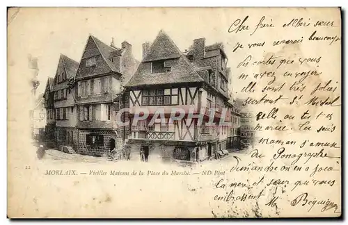 Cartes postales Morlaix Vieilles Maisons de la Place du Marche