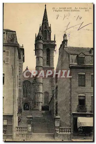 Cartes postales Morlaix Le Clocher de L Eglise Saint Melaine