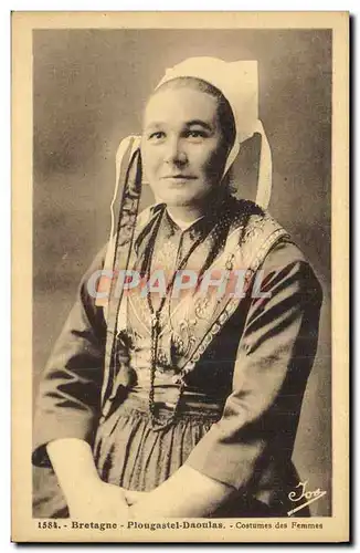 Cartes postales Plougastel Daoulas Bretagne Costumes des Femmes Folklore Costume