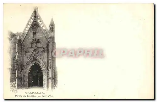 Cartes postales Saint Pol De Leon Porche du Creisker