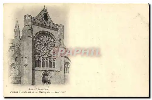 Cartes postales Saint Pol De Leon Portail Meridional de la Basilique