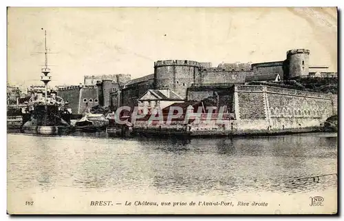 Ansichtskarte AK Brest Le Chateau vue prise de l Avant Port Rive droite