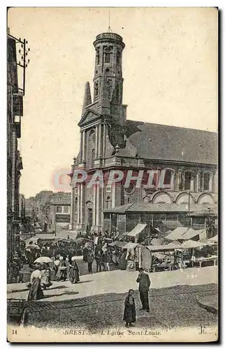 Ansichtskarte AK Brest L Eglise Saint Louis