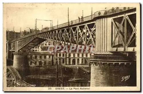 Cartes postales Brest Le Pont National