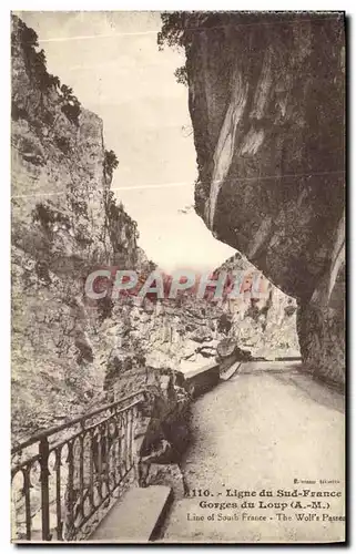 Ansichtskarte AK Thorenc Ligne du Sud France Gorges du Loup