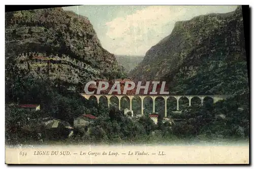 Ansichtskarte AK Ligne Du Sud Les Gorges du Loup Le viaduc