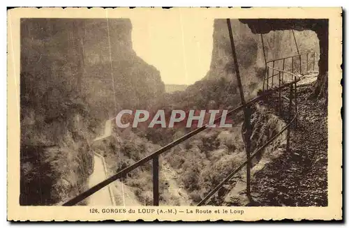 Cartes postales Gorges Du Loup La Route et le Loup