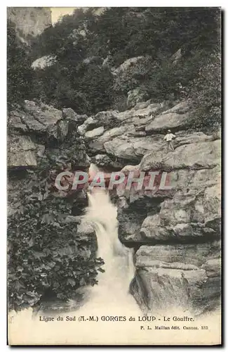 Ansichtskarte AK Gorges Du Loup Le Gouffre