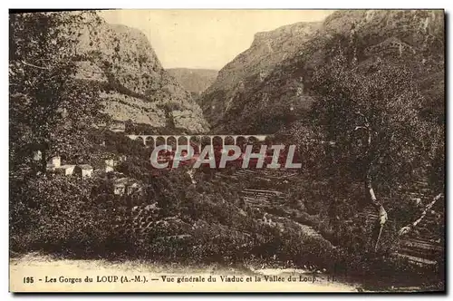 Ansichtskarte AK Les Gorges du Loup Vue Generale du viaduc et la vallee du loup