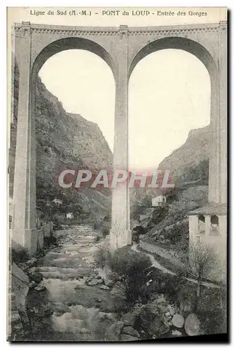 Ansichtskarte AK Les Gorges du Loup pont du Loup Entree des Gorges