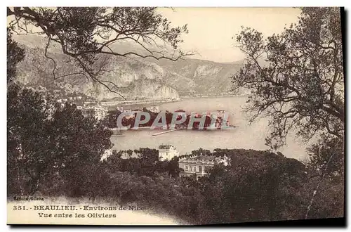 Cartes postales Beaulieu Vue entre LEs Oliviers