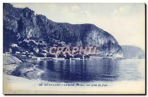 Cartes postales Beaulieu Sur Mer La Pelite Afrique vue Prise du port