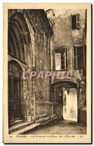 Cartes postales Grasse Le Porche Lateral De L Eglise