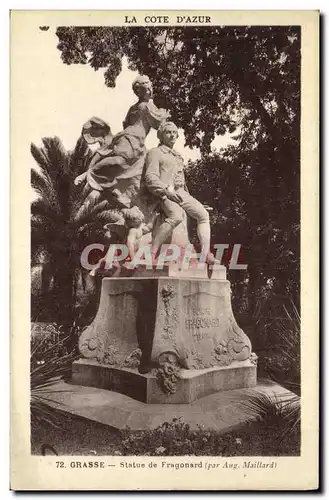 Cartes postales Grasse Statue de Fragonard