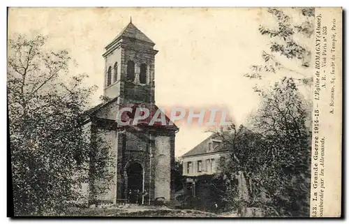 Ansichtskarte AK La Grande Guerre L Eglise de Romagny