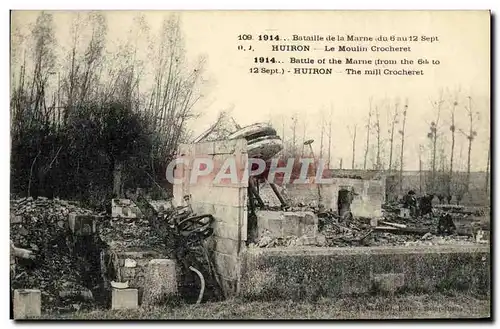 Cartes postales Huiron Le Moulin Crocheret Militaria