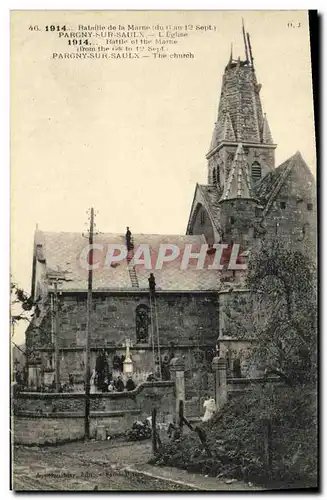 Cartes postales Pargny Sur Saulx L eglise Militaria