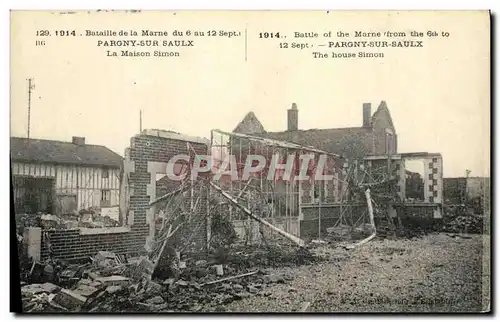 Cartes postales Pargny Sur Saulx La Maison Simon Militaria