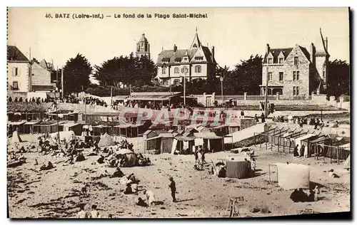 Cartes postales Batz Loire int Le Fond de La Plage Saint Michel