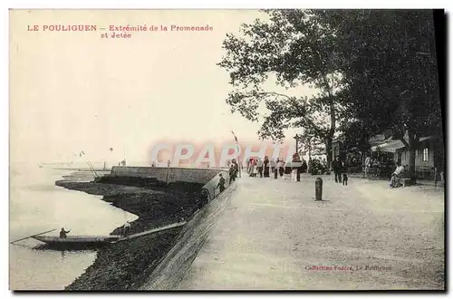 Cartes postales Le Pouliguen Extremite de la promenade et jetee