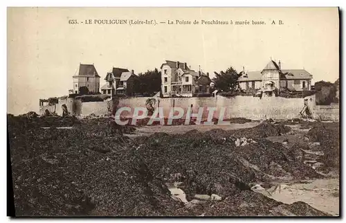 Cartes postales Le Pouliguen Loire inf La Pointe de Penchateau a maree basse