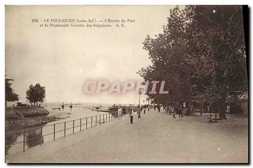 Ansichtskarte AK Le Pouliguen L Entree du Port et la promenade des baigneurs