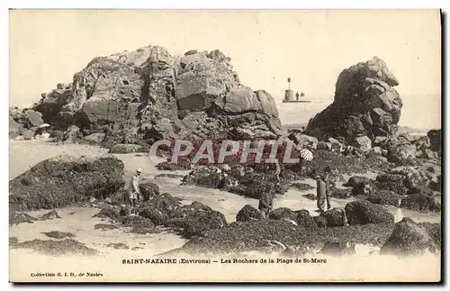 Cartes postales St Nazaire Les Rochers de la Plage de St Marc