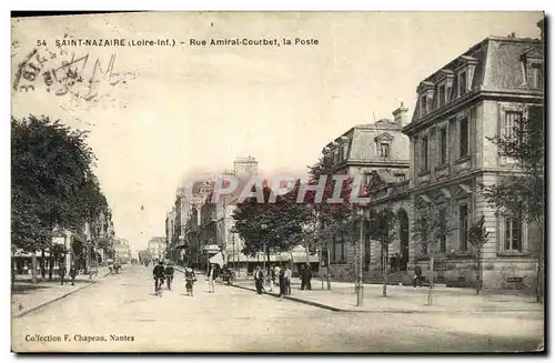 Cartes postales St Nazaire Rue Amiral Courbet La poste