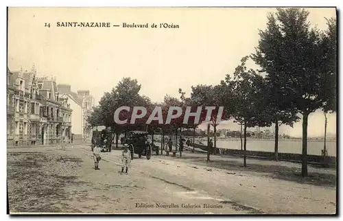 Ansichtskarte AK St Nazaire Boulevard de l ocean Autobus Enfants