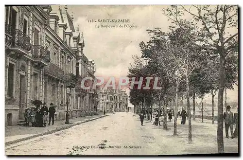 Cartes postales St Nazaire Le Boulevard de l Ocean Enfants