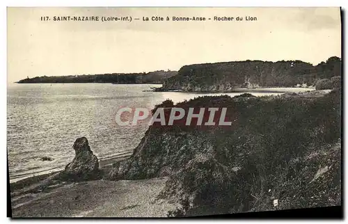 Ansichtskarte AK Saint Nazaire La Cote a Bonne anse Rocher du lion