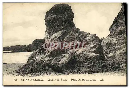 Cartes postales Saint Nazaire Rocher du Lion Plage de bonne anse