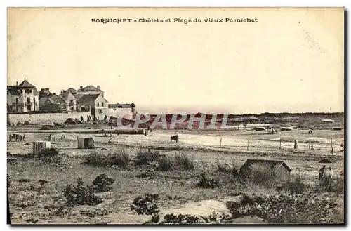 Cartes postales Saint Nazaire Chalets et Plage du vieux Pornichet