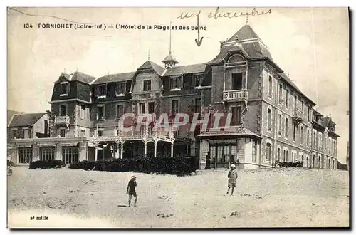 Cartes postales Pornichet L Hotel de la Plage et des Bains