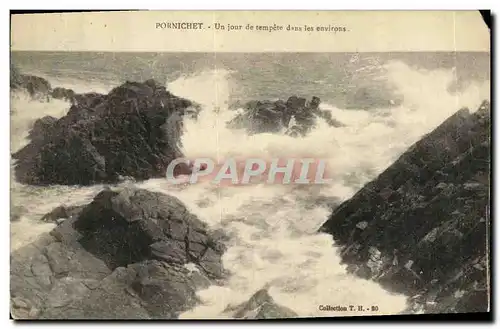 Cartes postales Pornichet Un jour de tempete dans les environs