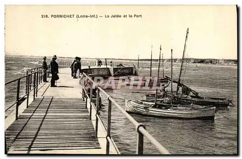 Ansichtskarte AK Pornichet La Jetee et le Port Bateaux