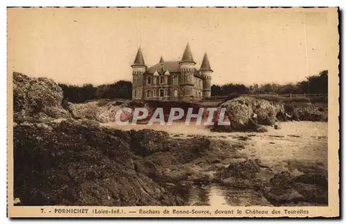 Ansichtskarte AK Pornichet Rochers de Bonne Source devant le Chateau des Tourelles