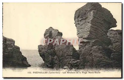 Ansichtskarte AK Prefailles Les Rochers de la Plage Maris Stelle