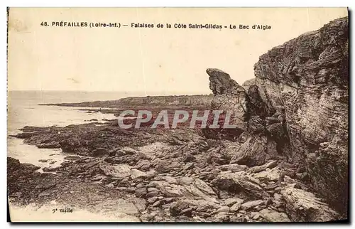 Cartes postales Prefailles Falalses de la Cote Saint Glldas Le Bec d Aigle