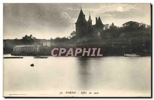 Cartes postales Pornic Effet de nuit