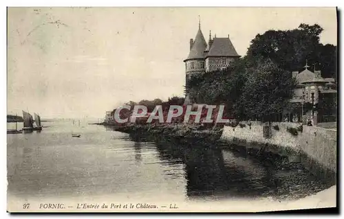 Cartes postales Pornic L Entree du Port et le Chateau