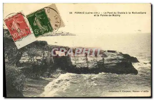 Cartes postales Pornic Le Pont du Diable a la Noeveillard et la Pointe de Malmy