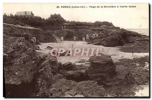 Cartes postales Pornic Plage de La Birochere a Maree Basse