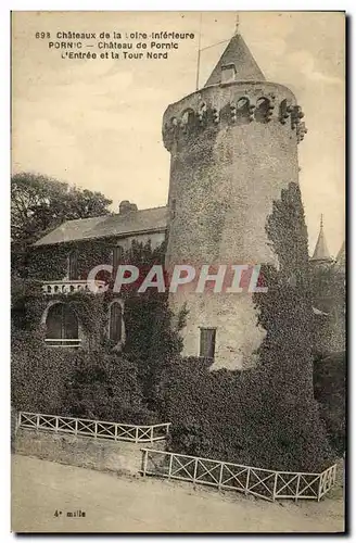 Cartes postales Pornic Chateau de Porinc L Entree et la Tour Nord