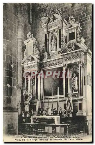 Ansichtskarte AK Guerande Collegiale Saint Aubin Autel de la vierge retable en marbre