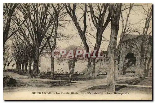 Cartes postales Guerande La Porte Bizienne Les remparts