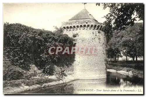 Cartes postales Guerande Tour Sainte Anne et la Promenade