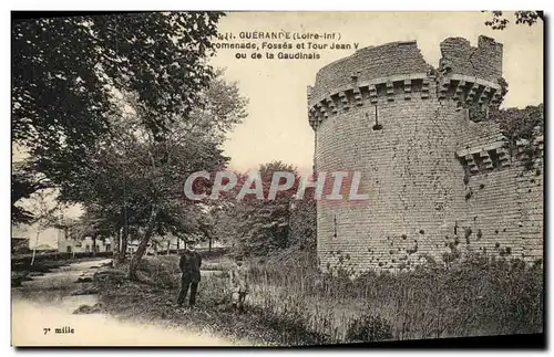 Cartes postales Guerande Promenade Fosses et Tour Jean ou de La V ou de la Gaudinais